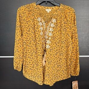 Mason & Belle Boho Print Top